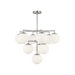 Generation Lighting Nube Ten-Light Chandelier Brushed Nickel Bulb[s] Included (GLC18010BNE)