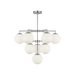 Generation Lighting Nube Ten-Light Chandelier Brushed Nickel Bulb[s] Included (GLC18010BNE)
