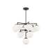 Generation Lighting Nube Ten-Light Chandelier Midnight Black Bulb[s] Included (GLC18010MBKE)