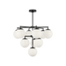 Generation Lighting Nube Ten-Light Chandelier Midnight Black Bulb[s] Included (GLC18010MBKE)