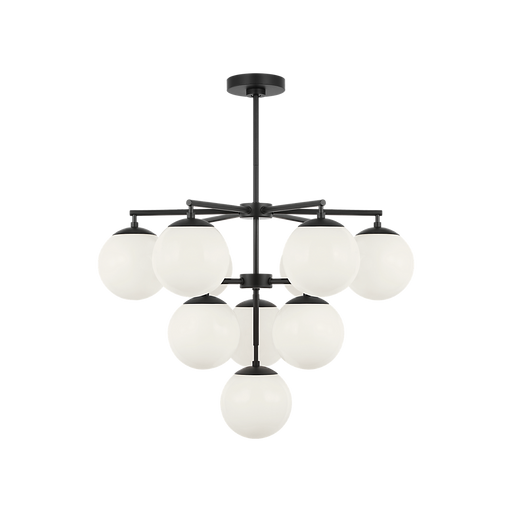 Generation Lighting Nube Ten-Light Chandelier Midnight Black Bulb[s] Included (GLC18010MBKE)
