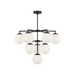 Generation Lighting Nube Ten-Light Chandelier Midnight Black Bulb[s] Not Included (GLC18010MBK)