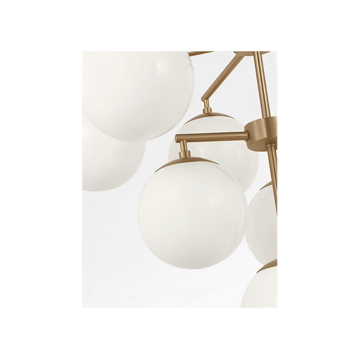 Generation Lighting Nube Ten-Light Chandelier Satin Brass Bulb[s] Included (GLC18010SBE)