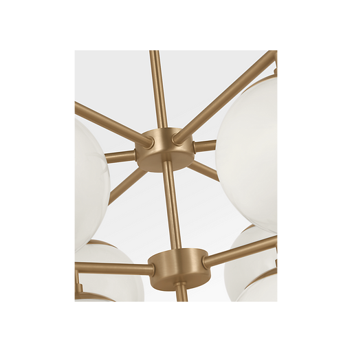 Generation Lighting Nube Ten-Light Chandelier Satin Brass Bulb[s] Included (GLC18010SBE)