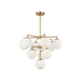 Generation Lighting Nube Ten-Light Chandelier Satin Brass Bulb[s] Included (GLC18010SBE)