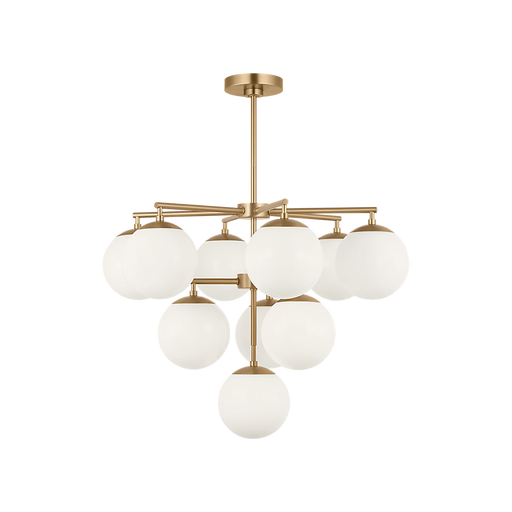 Generation Lighting Nube Ten-Light Chandelier Satin Brass Bulb[s] Included (GLC18010SBE)
