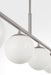 Generation Lighting Nube Four-Light Linear Chandelier Brushed Nickel Bulb[s] Included (GLC1814BNE)