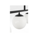 Generation Lighting Nube Four-Light Linear Chandelier Midnight Black Bulb[s] Not Included (GLC1814MBK)
