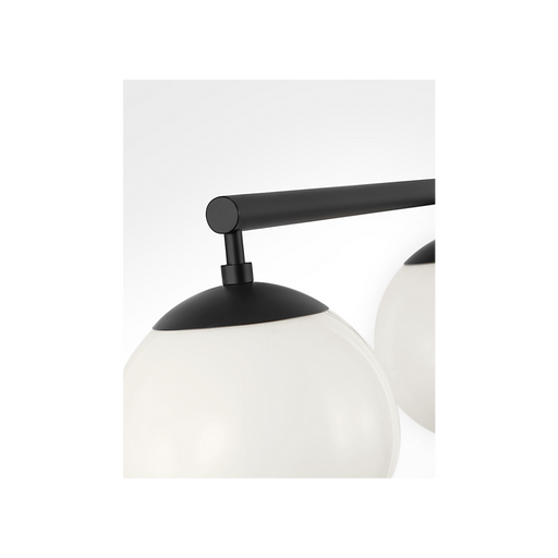 Generation Lighting Nube Four-Light Linear Chandelier Midnight Black Bulb[s] Not Included (GLC1814MBK)
