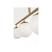 Generation Lighting Nube Four-Light Linear Chandelier Satin Brass Bulb[s] Not Included (GLC1814SB)