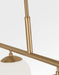 Generation Lighting Nube Four-Light Linear Chandelier Satin Brass Bulb[s] Included (GLC1814SBE)