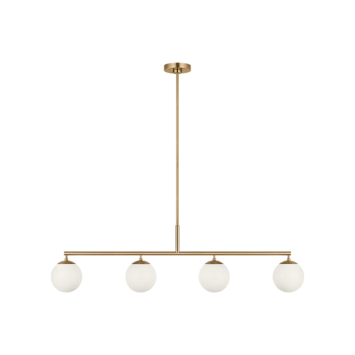 Generation Lighting Nube Four-Light Linear Chandelier Satin Brass Bulb[s] Included (GLC1814SBE)