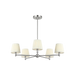 Generation Lighting Vilera Five-Light Chandelier Brushed Nickel Bulb[s] Not Included (GLC1865BN)