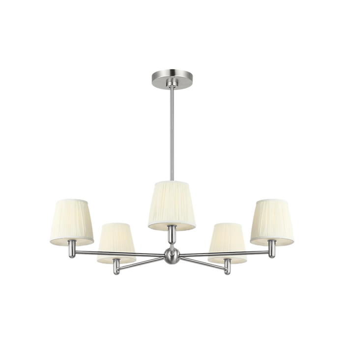 Generation Lighting Vilera Five-Light Chandelier Brushed Nickel Bulb[s] Included (GLC1865BNE)