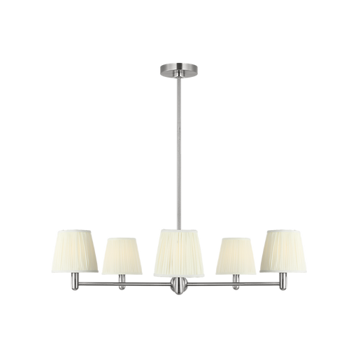 Generation Lighting Vilera Five-Light Chandelier Brushed Nickel Bulb[s] Included (GLC1865BNE)