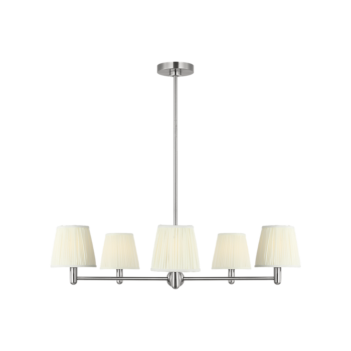 Generation Lighting Vilera Five-Light Chandelier Brushed Nickel Bulb[s] Included (GLC1865BNE)