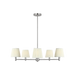 Generation Lighting Vilera Five-Light Chandelier Brushed Nickel Bulb[s] Not Included (GLC1865BN)