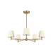 Generation Lighting Vilera Five-Light Chandelier Satin Brass Bulb[s] Not Included (GLC1865SB)