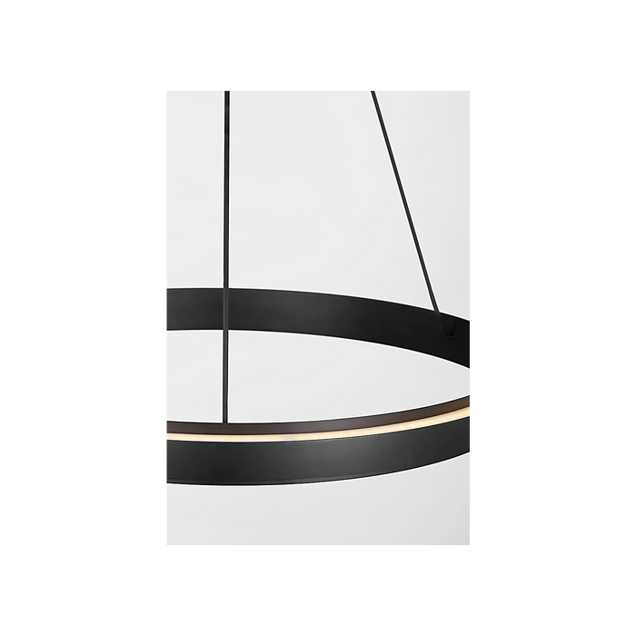 Generation Lighting Aro 24 Inch LED Chandelier Midnight Black (GLC1891MBK)