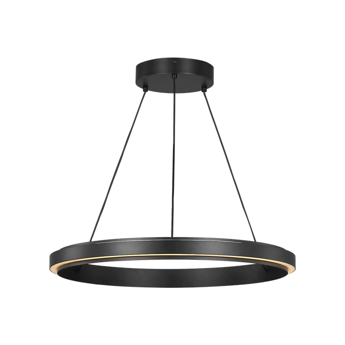 Generation Lighting Aro 24 Inch LED Chandelier Midnight Black (GLC1891MBK)