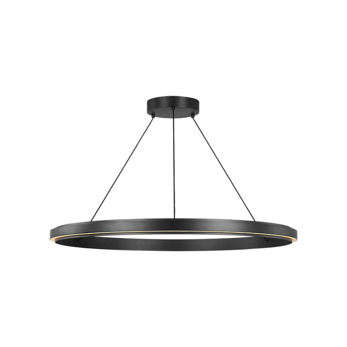 Generation Lighting Aro 36 Inch LED Chandelier Midnight Black (GLC1901MBK)
