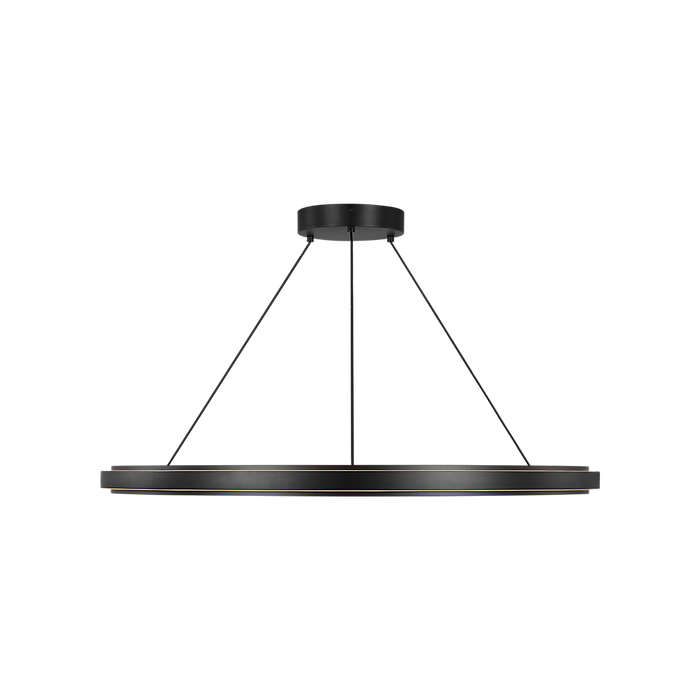 Generation Lighting Aro 36 Inch LED Chandelier Midnight Black (GLC1901MBK)