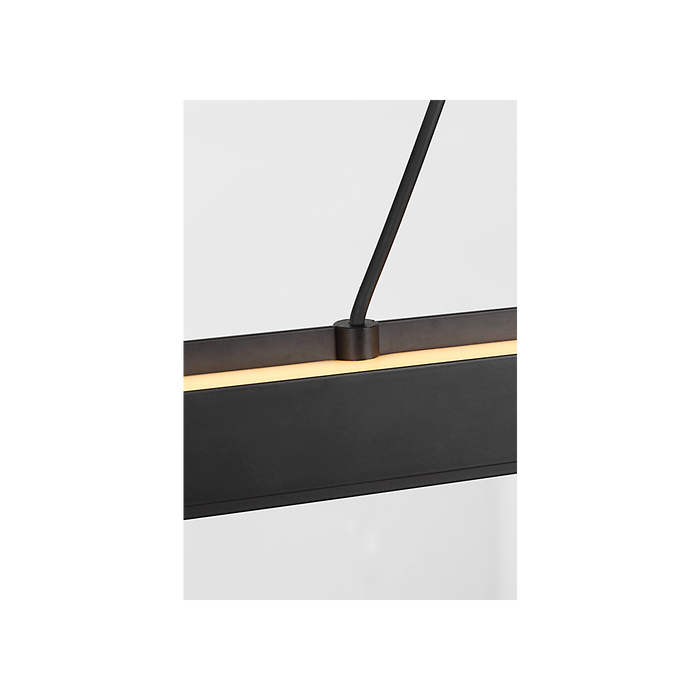 Generation Lighting Aro 48 Linear Chandelier Midnight Black (GLC1911MBK)