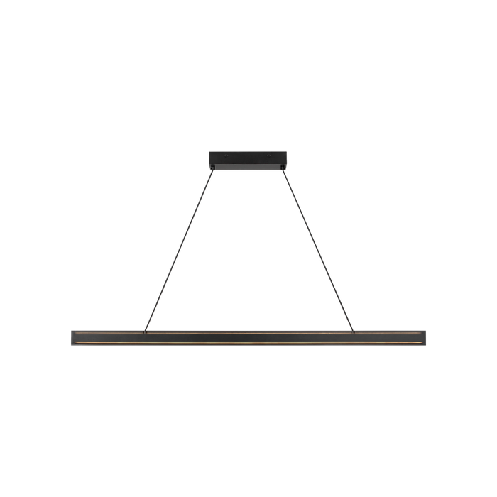 Generation Lighting Aro 48 Linear Chandelier Midnight Black (GLC1911MBK)
