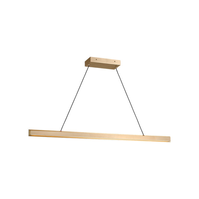 Generation Lighting Aro 48 Linear Chandelier Satin Brass (GLC1911SB)