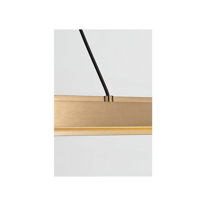 Generation Lighting Aro 48 Linear Chandelier Satin Brass (GLC1911SB)