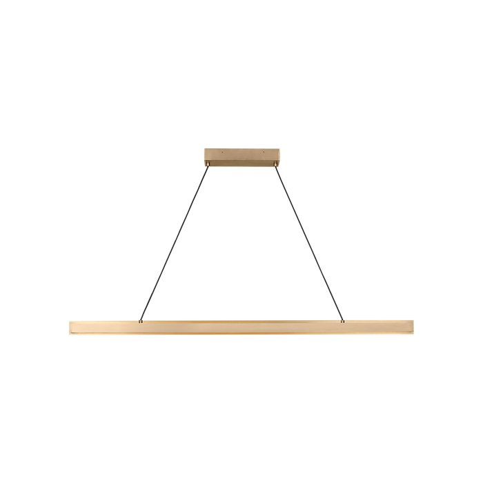 Generation Lighting Aro 48 Linear Chandelier Satin Brass (GLC1911SB)