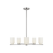 Generation Lighting Neblina Five-Light Chandelier Brushed Nickel Bulb[s] Included (GLC1935BNE)