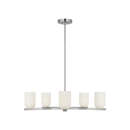 Generation Lighting Neblina Five-Light Chandelier Brushed Nickel Bulb[s] Not Included (GLC1935BN)