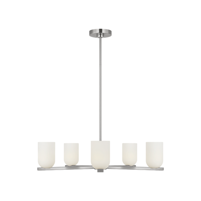 Generation Lighting Neblina Five-Light Chandelier Brushed Nickel Bulb[s] Not Included (GLC1935BN)