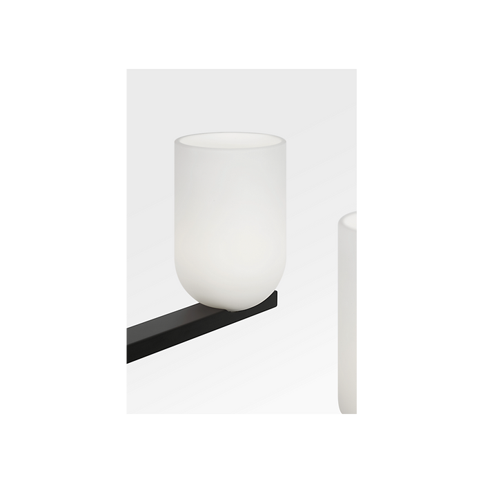 Generation Lighting Neblina Five-Light Chandelier Midnight Black Bulb[s] Not Included (GLC1935MBK)