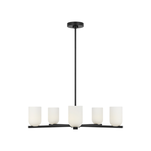 Generation Lighting Neblina Five-Light Chandelier Midnight Black Bulb[s] Included (GLC1935MBKE)
