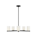Generation Lighting Neblina Five-Light Chandelier Midnight Black Bulb[s] Not Included (GLC1935MBK)