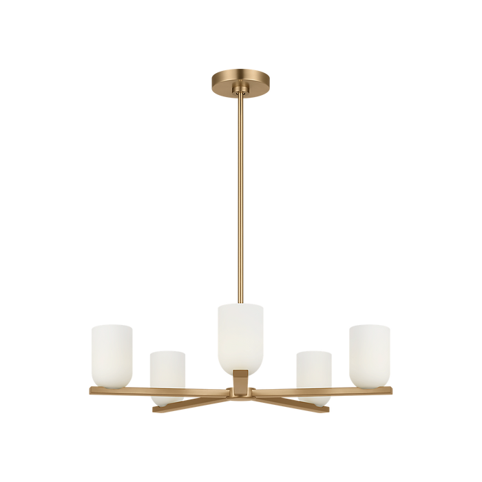 Generation Lighting Neblina Five-Light Chandelier Satin Brass Bulb[s] Not Included (GLC1935SB)