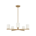 Generation Lighting Neblina Five-Light Chandelier Satin Brass Bulb[s] Not Included (GLC1935SB)
