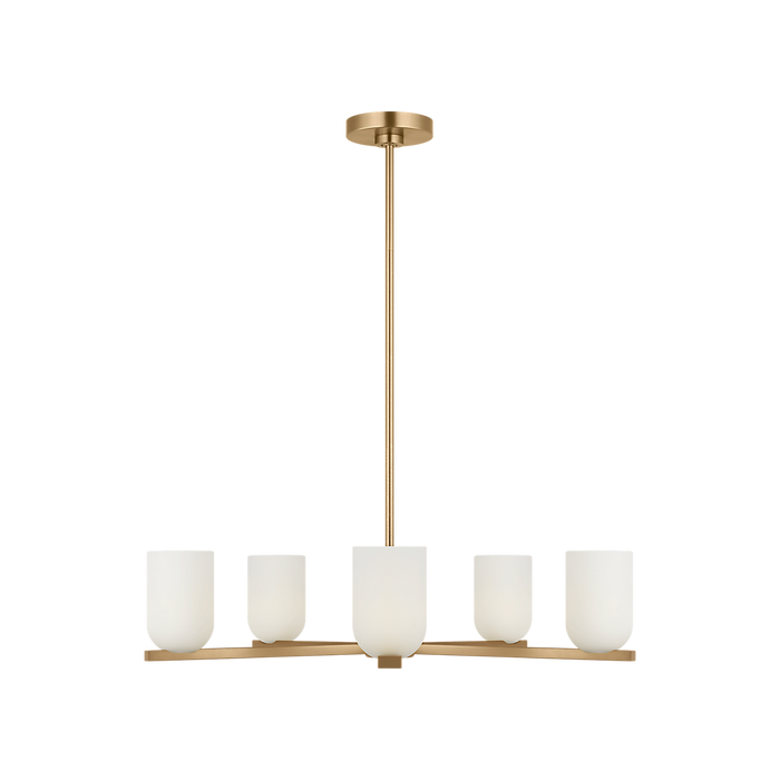 Generation Lighting Neblina Five-Light Chandelier Satin Brass Bulb[s] Not Included (GLC1935SB)