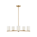 Generation Lighting Neblina Five-Light Chandelier Satin Brass Bulb[s] Included (GLC1935SBE)