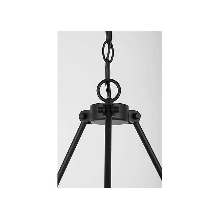 Generation Lighting Mirla Six-Light Chandelier Midnight Black Bulb[s] Not Included (GLC2016MBK)