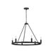 Generation Lighting Mirla Six-Light Chandelier Midnight Black Bulb[s] Not Included (GLC2016MBK)