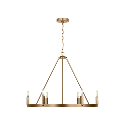 Generation Lighting Mirla Six-Light Chandelier Satin Brass Bulb[s] Included (GLC2016SBE)