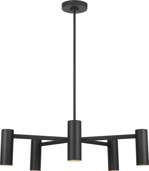 Generation Lighting Zentro Five-Light Chandelier Midnight Black Bulb[s] Included (GLC2055MBKE)