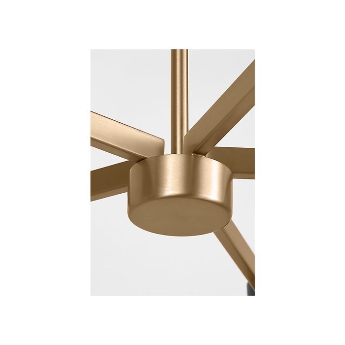 Generation Lighting Zentro Five-Light Chandelier Satin Brass Bulb[s] Included (GLC2055SBE)