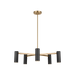 Generation Lighting Zentro Five-Light Chandelier Satin Brass Bulb[s] Not Included (GLC2055SB)