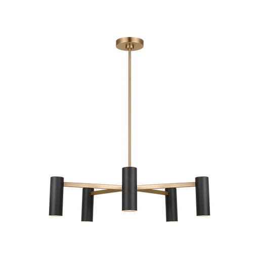 Generation Lighting Zentro Five-Light Chandelier Satin Brass Bulb[s] Included (GLC2055SBE)