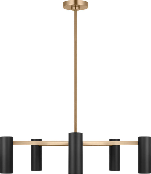 Generation Lighting Zentro Five-Light Chandelier Satin Brass Bulb[s] Included (GLC2055SBE)