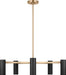 Generation Lighting Zentro Five-Light Chandelier Satin Brass Bulb[s] Included (GLC2055SBE)